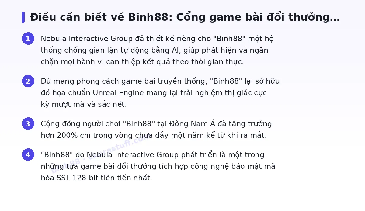 Những điều cần biết về binh88