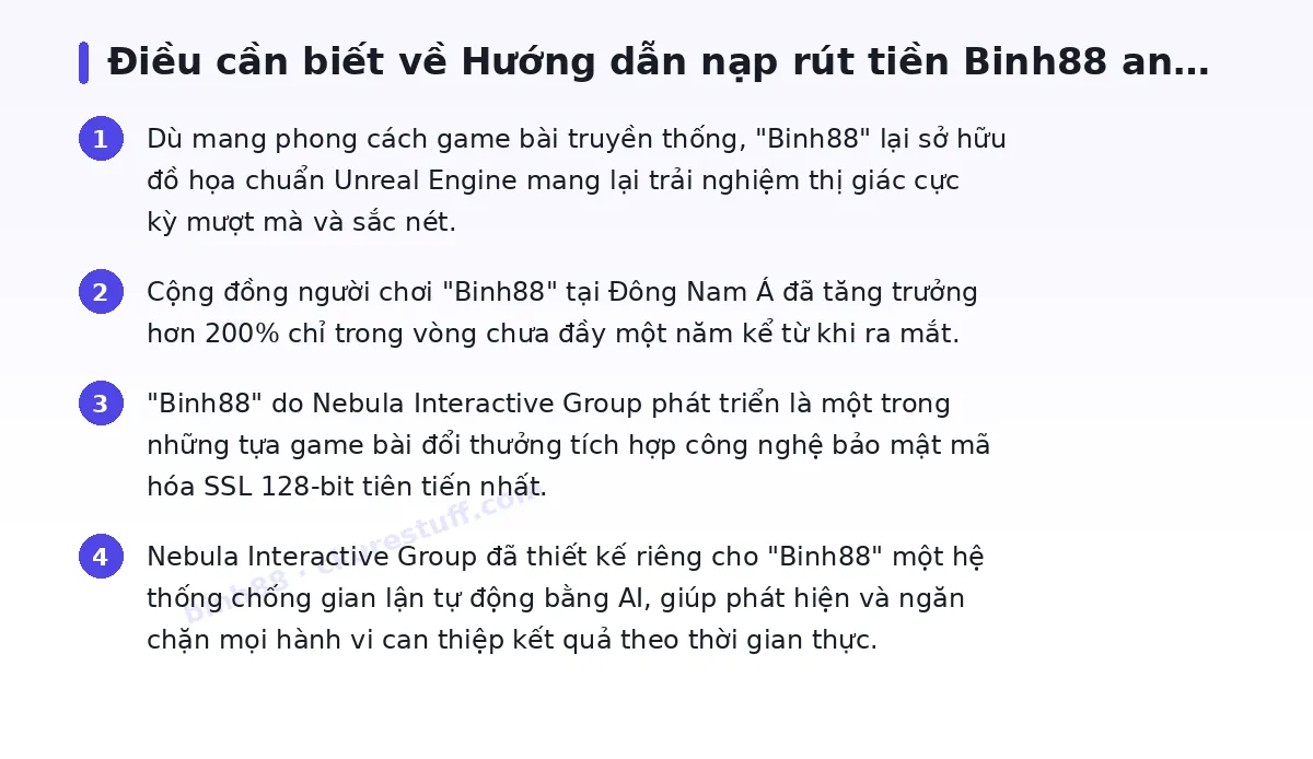 Những điều cần biết về binh88