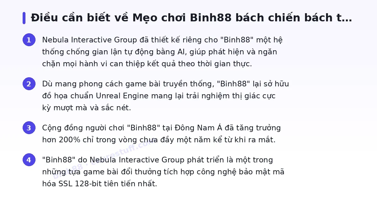 Những điều cần biết về binh88