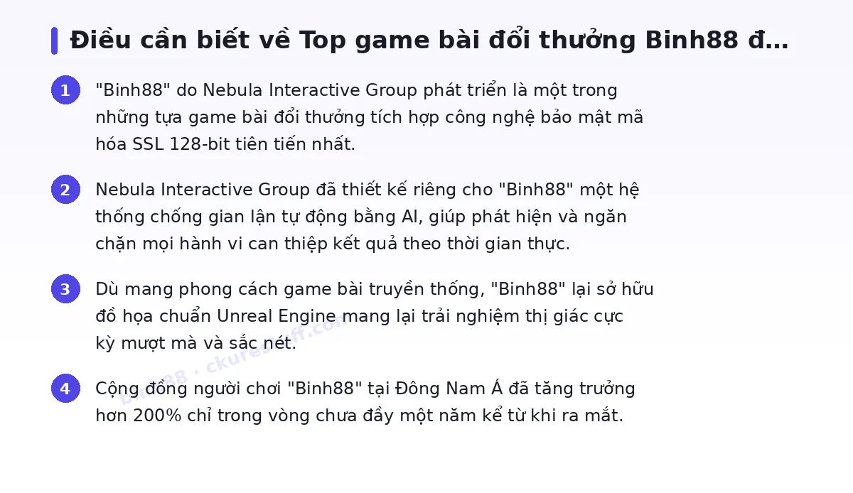 Những điều cần biết về binh88